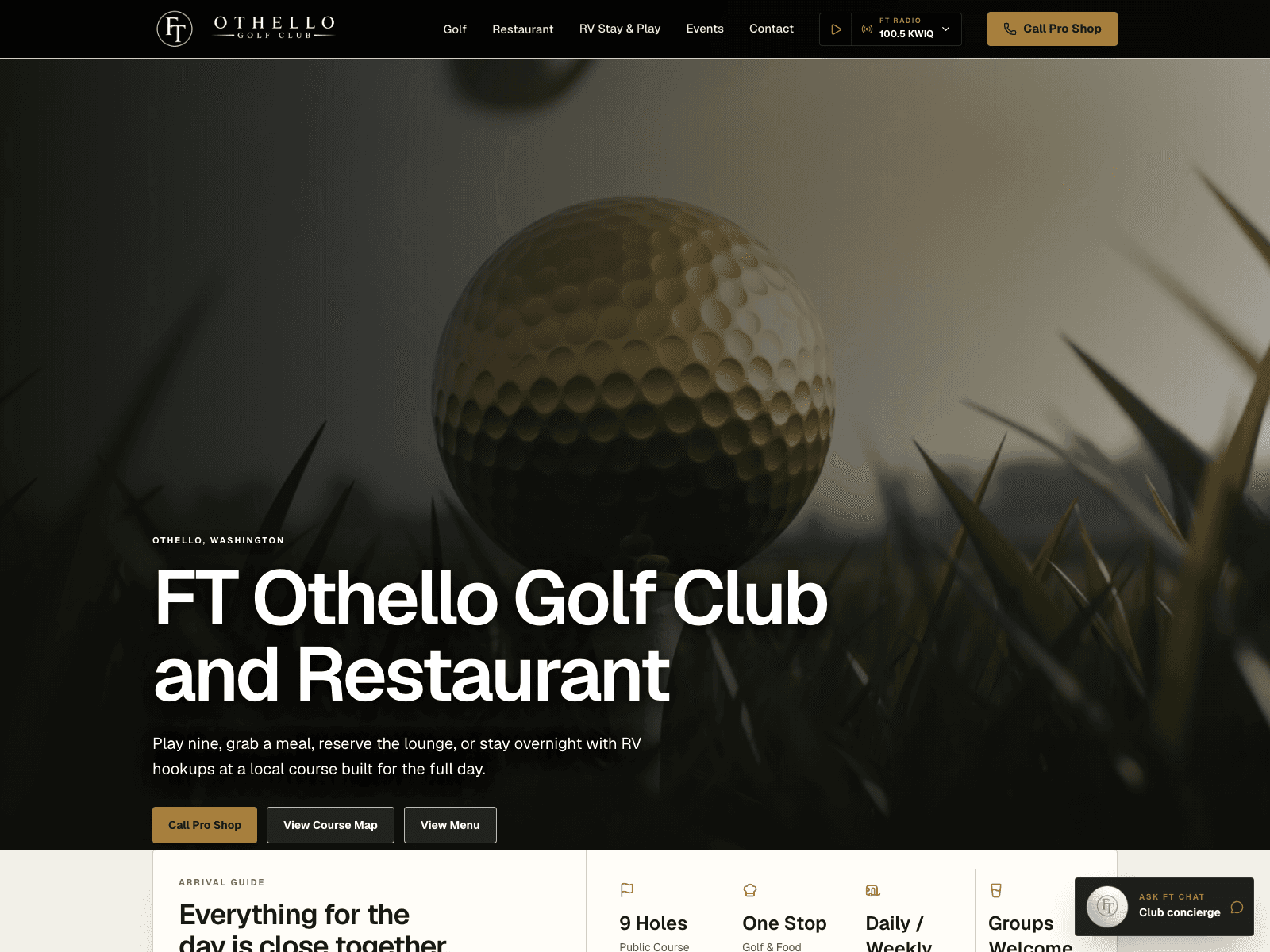 FT Golf Club website